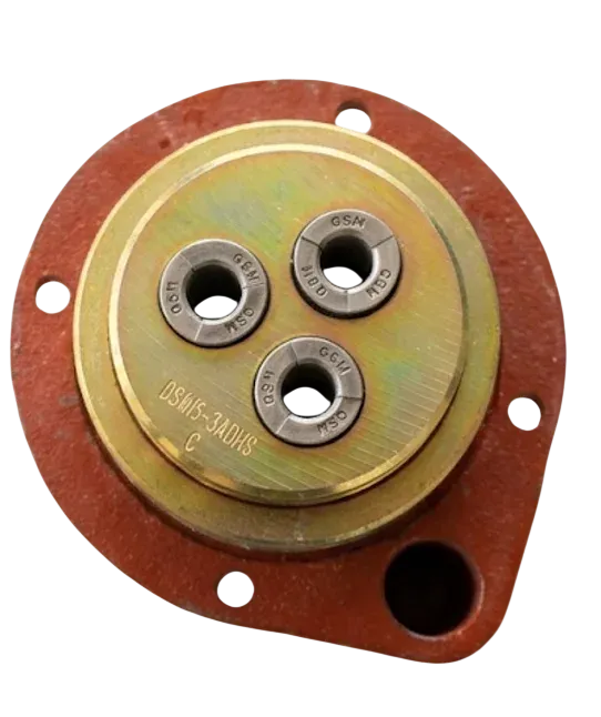 Cabezal de anclaje para sistema de postensado de tres torones